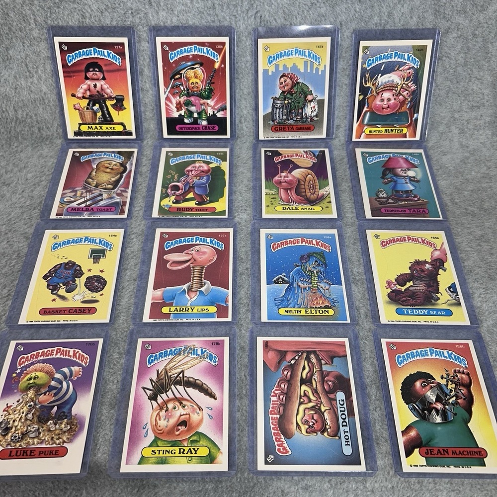 Vintage Garbage Pail Kids Card Lot 1986 Topps GPK OS4 Mixed Characters
